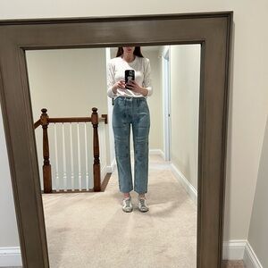 Agolde Copper Cargo in light denim